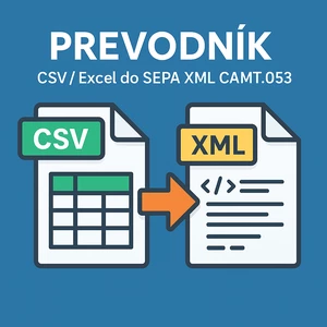 Prevodník excel/csv na SEPA xml camt053