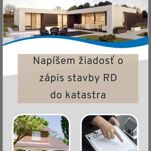 Napíšem žiadosť o zápis stavby RD na kataster