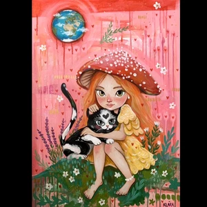 Maľba obraz ilustrácia
