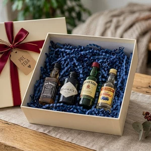 Spravím pekný estetický box s mini alkoholom podľa chuti