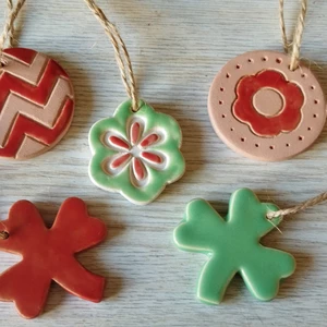 Keramická sada ozdob 5ks - sada18