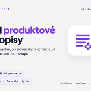 AI produktové popisy pre e-shop hromadne po slovensky s importom do WooCommerce