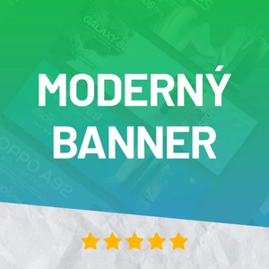 Ja spravím moderný banner, ktorý zaujme