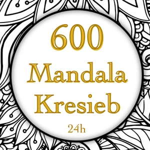 600 Unikátnych Mandala Kresieb