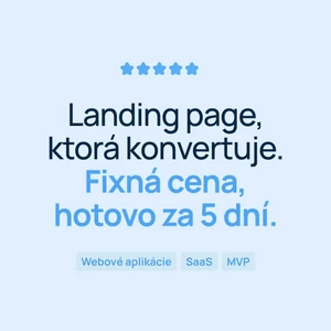 Vytvorím landing page ktorá konvertuje za fixnú cenu