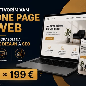Vytvorím vám modernú One Page webstránku s dôrazom na UX a SEO