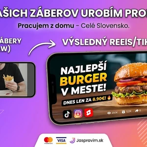Profesionálne promo video pre vašu firmu / reštauráciu vytvorím online