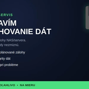 Nastavím automatické zálohovanie dát NAS a servera