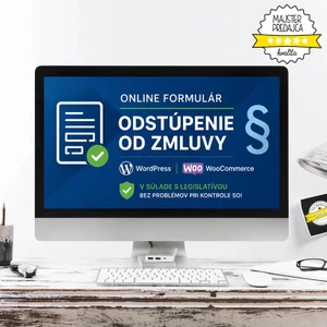 Ja spravím online formulár na odstúpenie od zmluvy pre WooCommerce / WordPress/