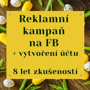 Reklamní kampaň na FB včetně založení a nastavení účtu