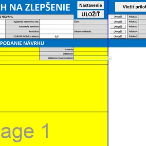 Podávanie návrhov na zlepšenie a opráv