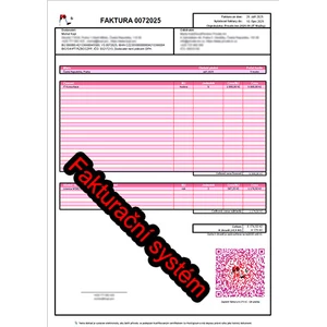 Fakturační systém s QR kódem pro platby - EXCEL