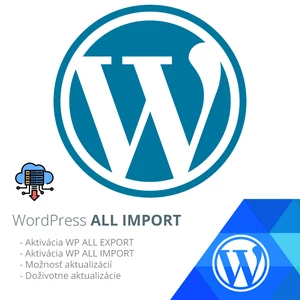 Nastavenie doživotnej  licencie WP All Import/Export pre Váš web
