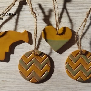 Keramická sada ozdob 4ks - sada6