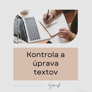 Gramatická a štylistická kontrola a úprava textov 