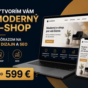 Vytvorím vám moderný e-shop s dôrazom na UX a SEO