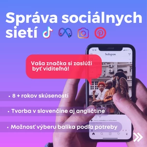 Správa sociálnych sietí a tvorba obsahu pre Instagram, Facebook, TikTok a Pinterest