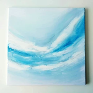 Abstraktní obraz, akryl, 40x40 cm