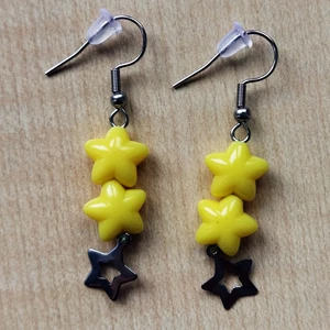 Náušnice hvězda žlutá