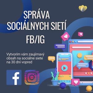 Správa sociálnych sietí FB/IG na akúkoľvek tému 