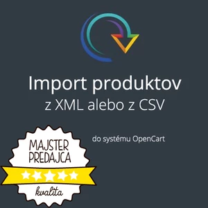 Hromadný import produktov z XML a CSV do systému opencart