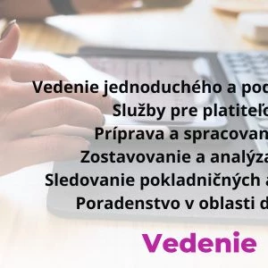 Ja spravím vedenie účtovníctva daňové priznanie poradenstvo 