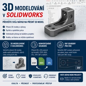 Upravím a opravím stávající SolidWorks modely