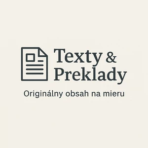 Napíšem originálne texty a preložím články aj životopis