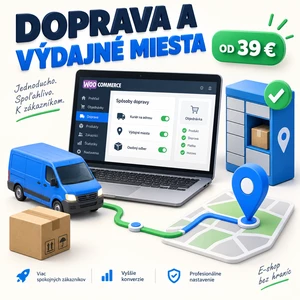 Nastavím dopravu a výdajné miesta vo WooCommerce e-shope