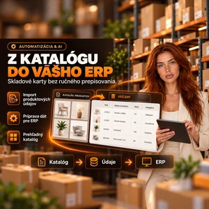 Automatizujem import skladových kariet do ERP z dodávateľských katalógov