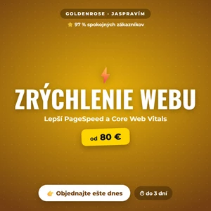 Zrýchlim web a zlepším Google PageSpeed a Core Web Vitals