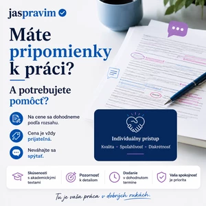 Ja spravím pripomienky k vašej práci