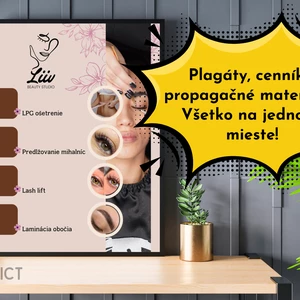 Propagačné materiály do kozmetických salónov a iných prevádzok