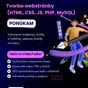 Vytvorím Vám atraktívnu Webstránku