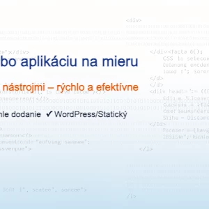 Já udělám moderní web nebo aplikaci na míru