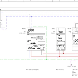 Kreslím schémy rozvadzačov /Automatizácie / Loxone / KNX / Jednopólové
