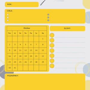 Plány pro váš den, týden, měsíc