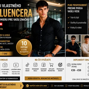 Vytvorím realistického AI influencera na mieru pre sociálne siete a marketing