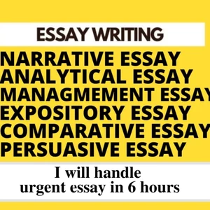 I will write a unique argumentative, informative, scholarship and descriptive essay