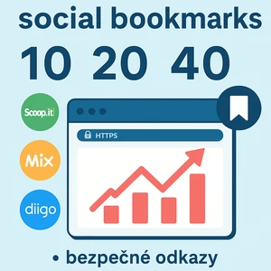 Ručné pridanie vašej stránky do 10/20/40 social bookmarks – bezpečné SEO odkazy
