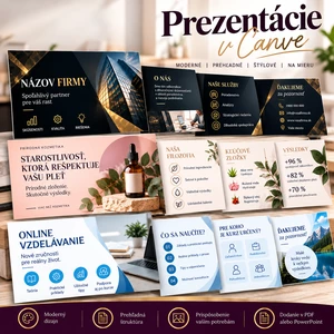 Vytvorím profesionálnu prezentáciu v Canve 